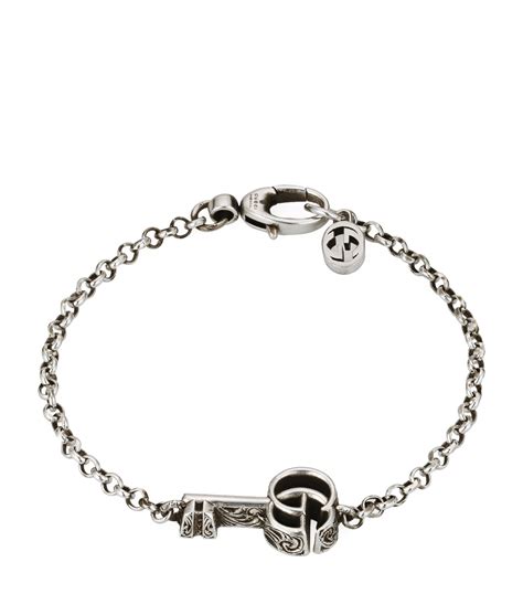 gucci double g line bracelet|Gucci key bracelet.